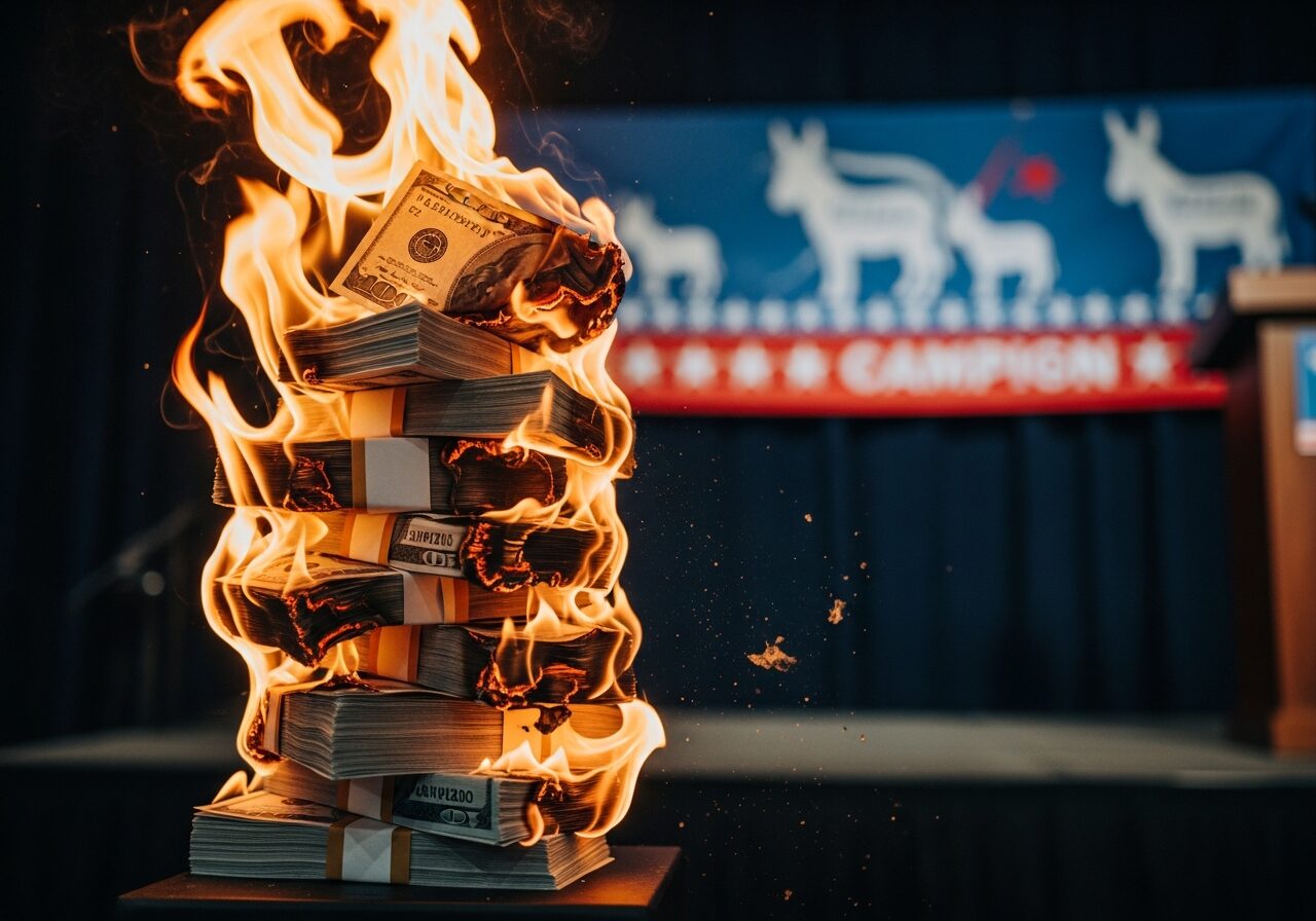Democrats Blow $64 Million Fighting Each Other While the GOP Sits on a Mountain of Cash
